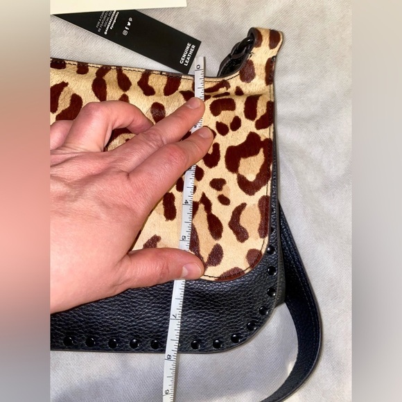 Aimee Kestenberg Brown and Black Crossbody Bag with Leopard Print - Picture 4 of 6